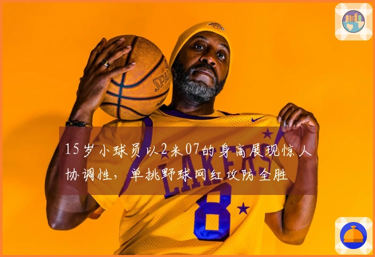 15岁小球员以2米07的身高展现惊人协调性，单挑野球网红攻防全胜